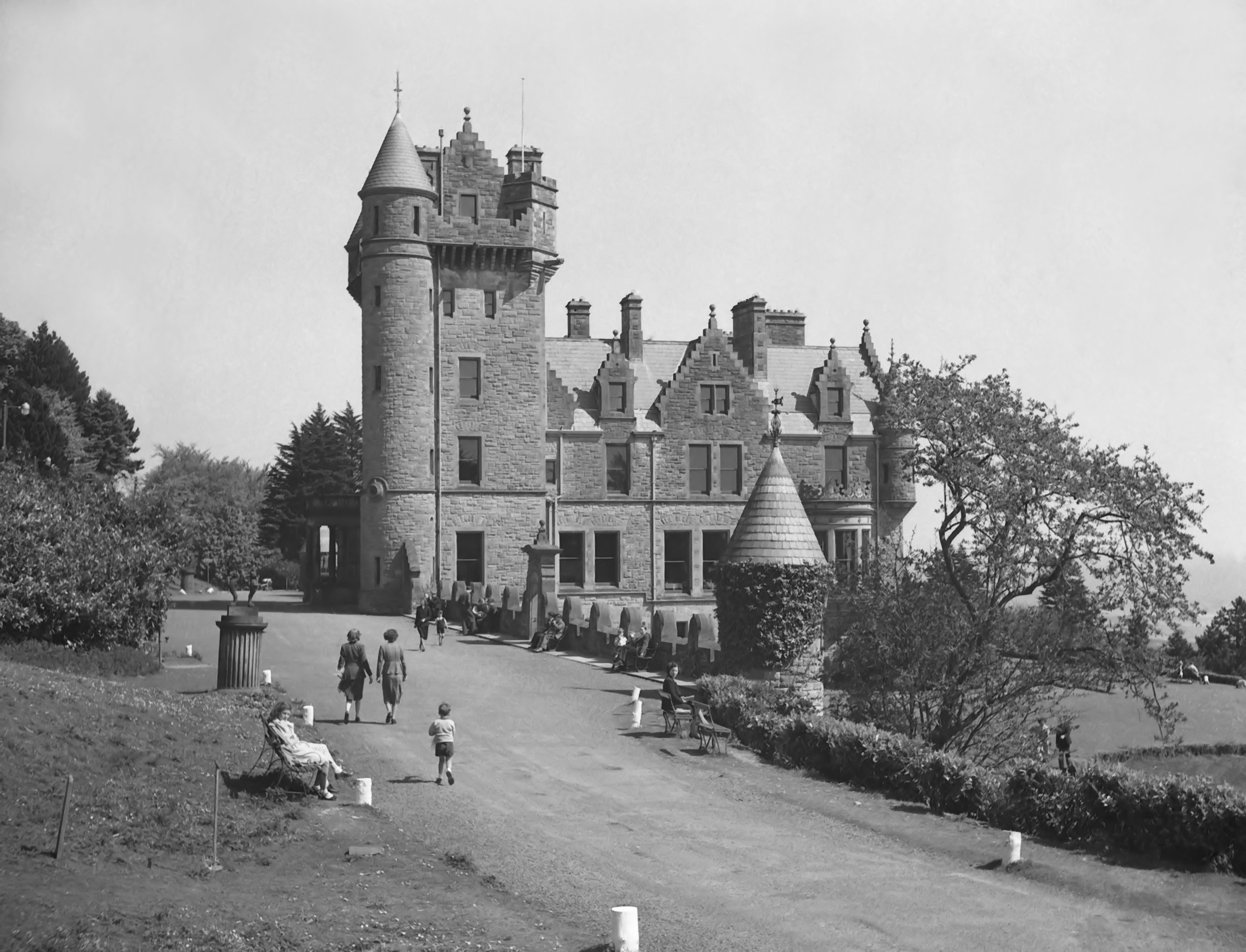 Belfast Castle and grounds. Copyright of Yesterdays Photos.