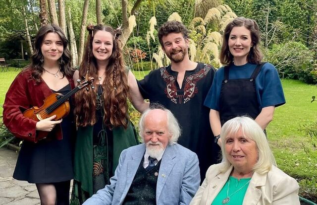 Group of musicians travelling to the Irish Festival of Oulu. 