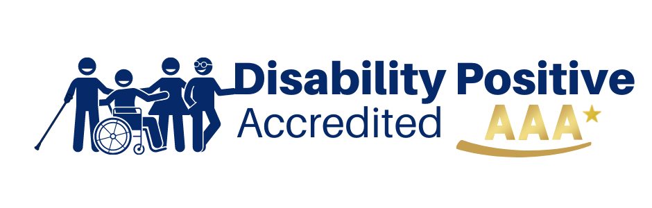 AAA* Disability Positive accreditation (logo)