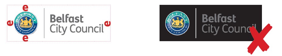 Belfast City council logo usage guidance