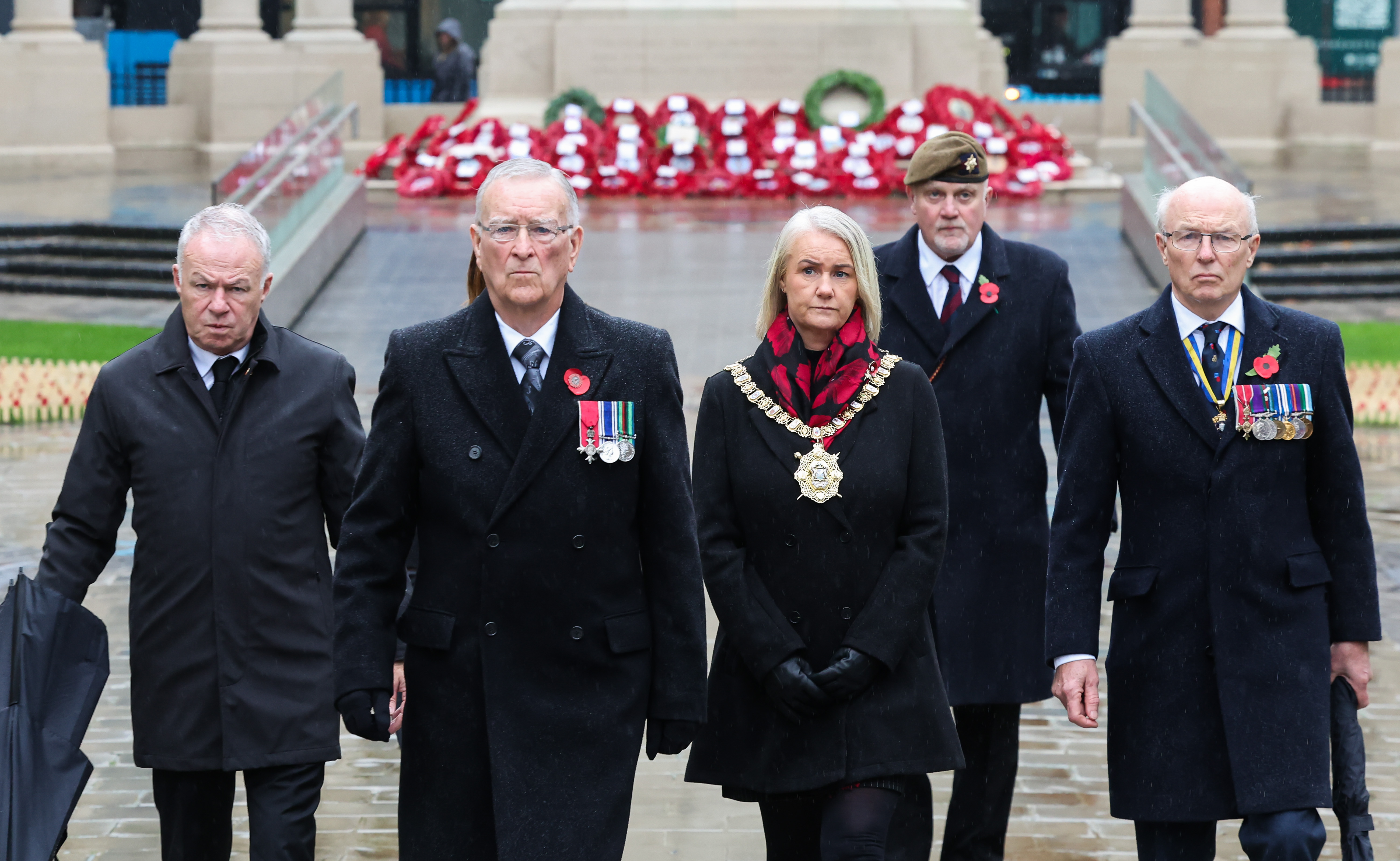 Lord Mayor of Belfast, Councillor Tracy Kelly, led the city’s annual Remembrance Sunday service at City Hall on Sunday 9 November, laying a wreath at the cenotaph in Garden of Remembrance.