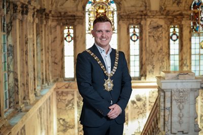 Lord Mayor of Belfast Councillor Ryan Murphy