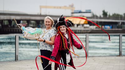 Lord Mayor Councillor Tracy Kelly launches the Belfast Maritime Festival