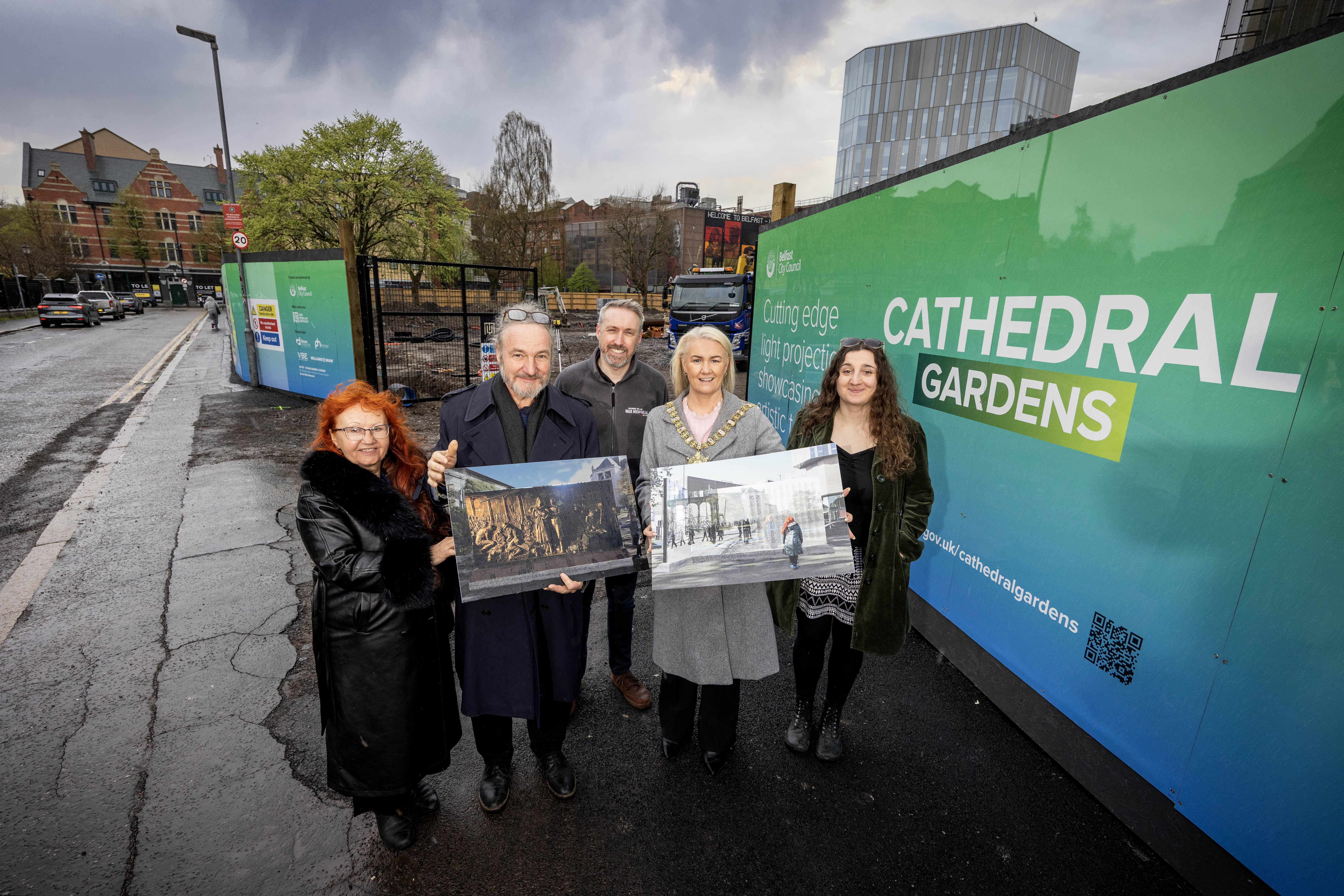 Belfast Blitz memorial designs unveiled at Cathedral Gardens