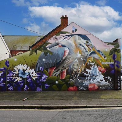 Peachzz mural on Cregagh Road