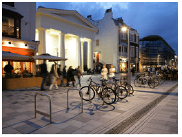 Bikes on a street