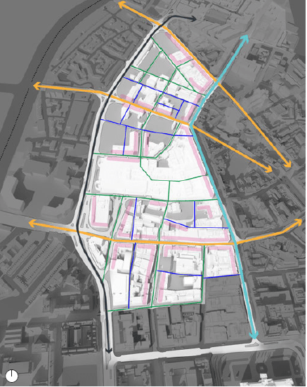 Create a Strong Street Hierarchy and Active Frontages (map)