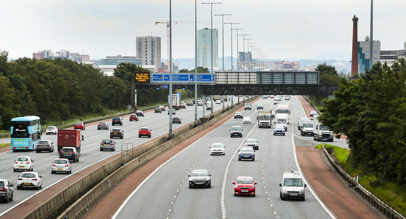 11.	Cars travelling on M2/M3 flyover in Belfast city centre