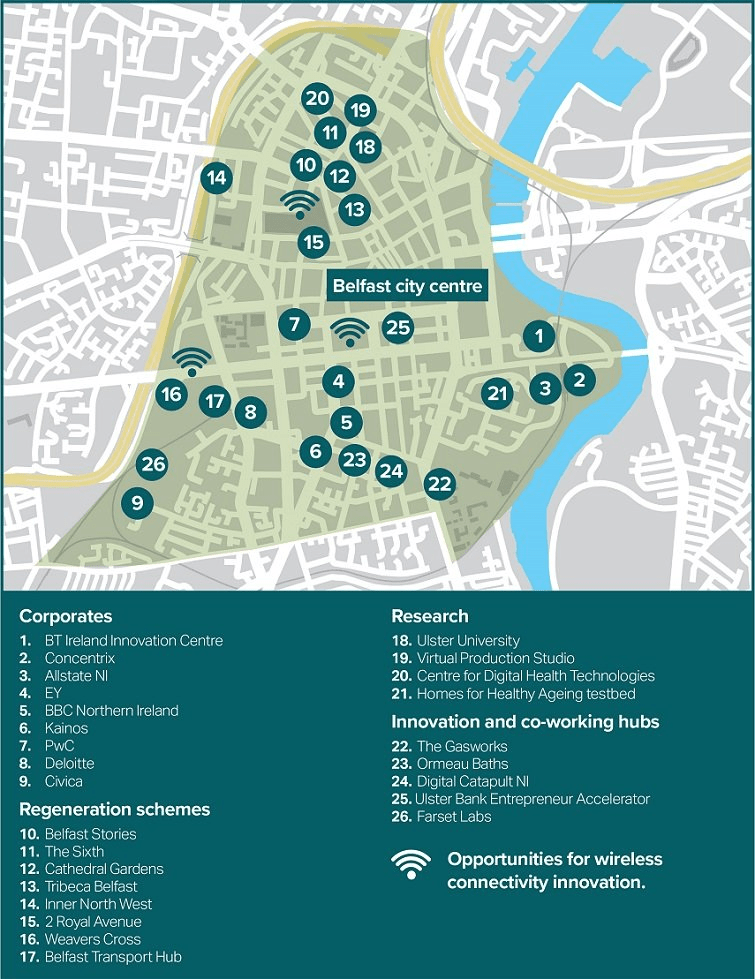 Belfast Smart District Map