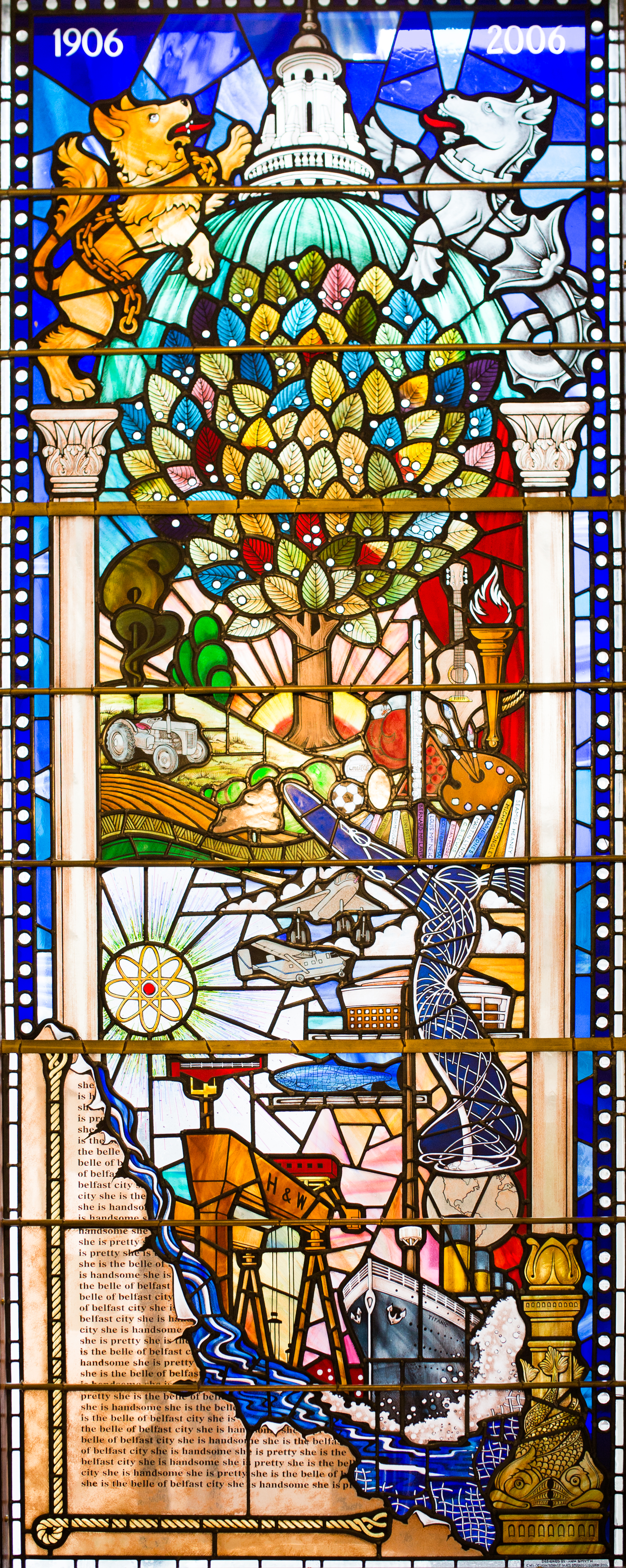 belfast city hall s stained glass windows