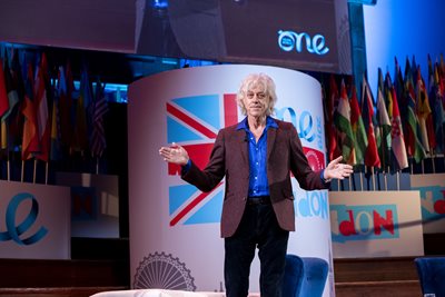 One Young World Counsellor Sir Bob Geldof.