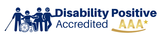AAA* Disability Positive accreditation (logo)