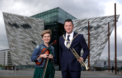 Belfast Lord Mayor launches BBC Proms in the Park at Titanic Slipways