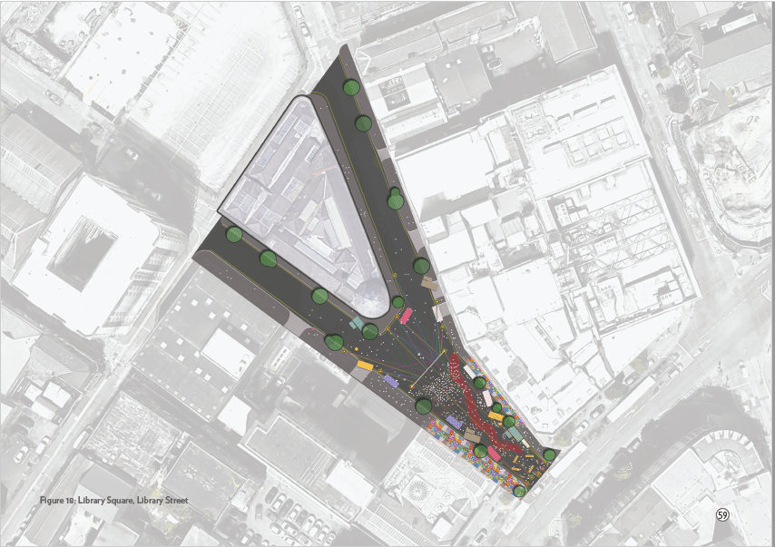 Figure 18: Library Square, Library Street (map)