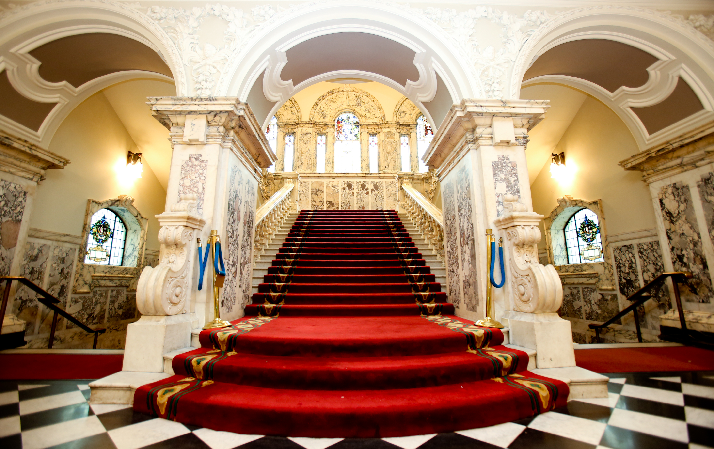 Main staircase at Belfast City Hall