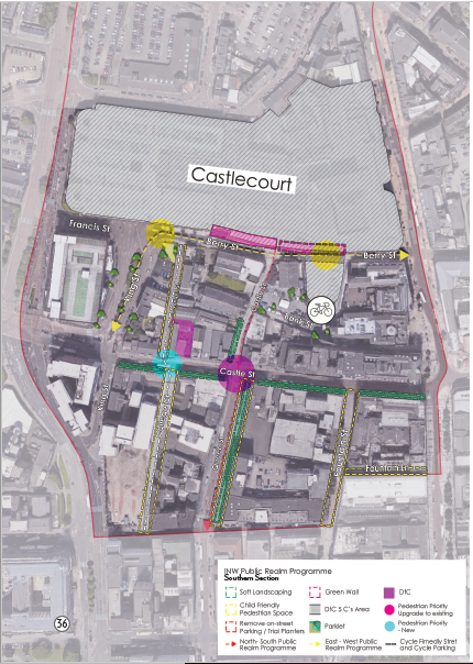 Street Specific Proposals Southern Section (map)