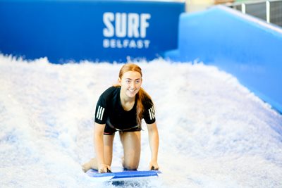 Northern Ireland's first indoor surf simulator unveiled at Andersonstown Leisure Centre