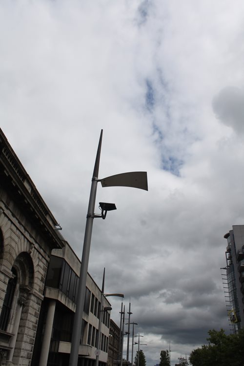 Example of light fittings and fixtures used through the city.