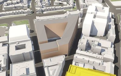 CGI showing the scale of the Mandeville Developments NI student project.