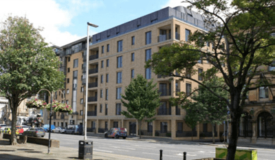 CGI image of major residential development at Marlborough St