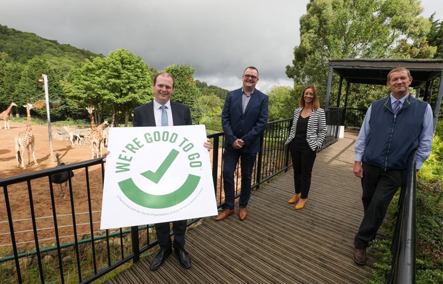 Minister for the Economy, Gordon Lyons, visits the zoo