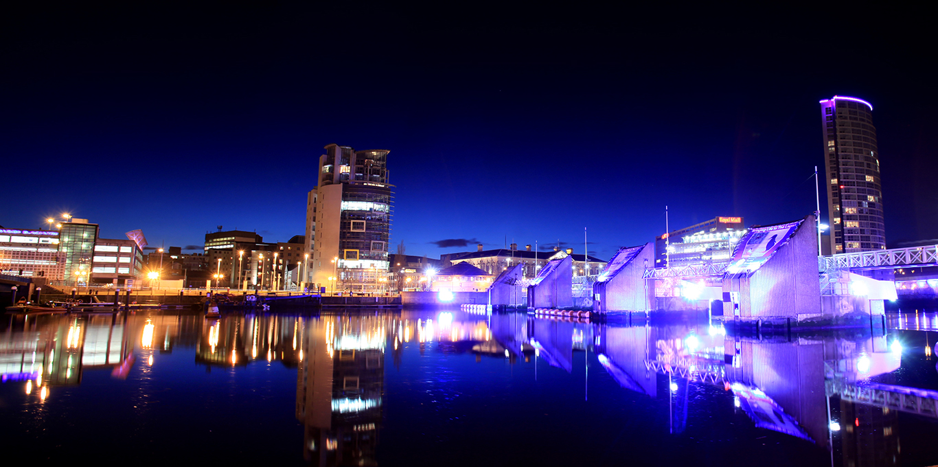 Belfast at night