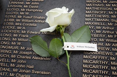 Titanic memorial, Belfast City Hall
