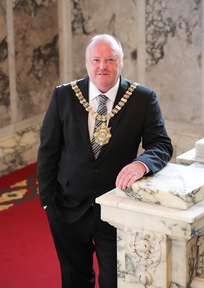 Lord Mayor of Belfast, Alderman Frank McCoubrey