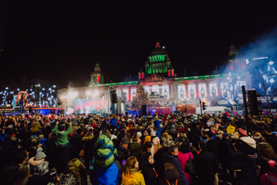Fun for all at City Hall as Belfast lights up for Christmas
