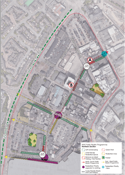 Street Specific Proposals Northern Section (map)