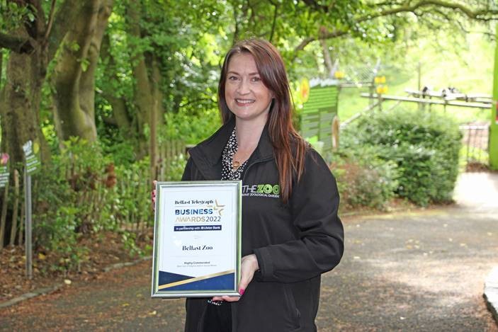 Belfast Zoo is Highly Commended at prestigious Belfast Telegraph Business Awards