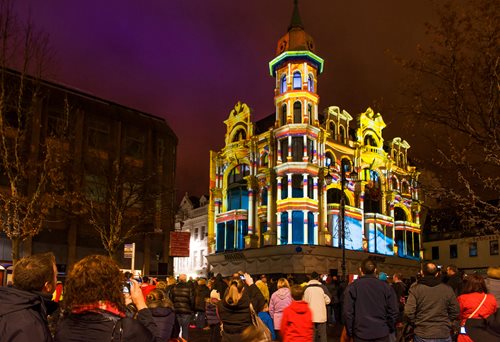 Light display at Festival of Light, Derry-Londonderry