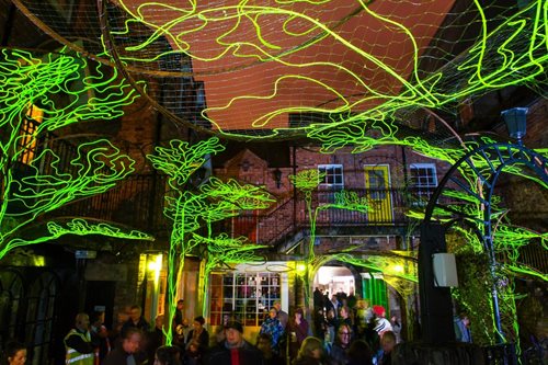 Light display at Festival of Light, Derry-Londonderry