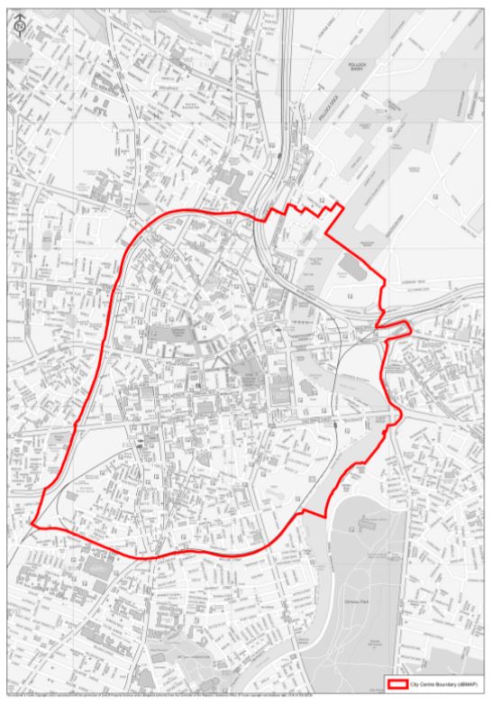 Belfast Metropolitan Area Plan’s city centre boundary line
