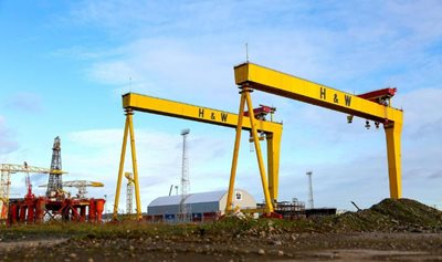 Harland & Wolff cranes in East Belfast 