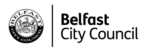 Belfast City Council black and white logo