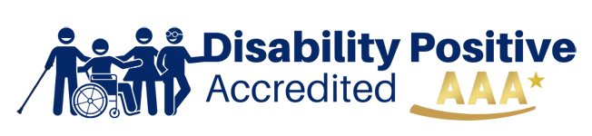 AAA* Disability Positive accreditation (logo)